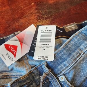 Torrid Sky High Skinny Blue Jeans